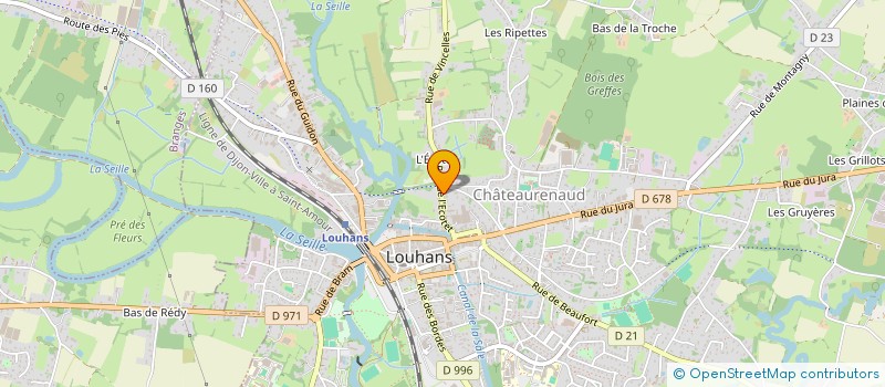 localisation de l'entreprise MADAME LATIFA OUDBIB à LOUHANS