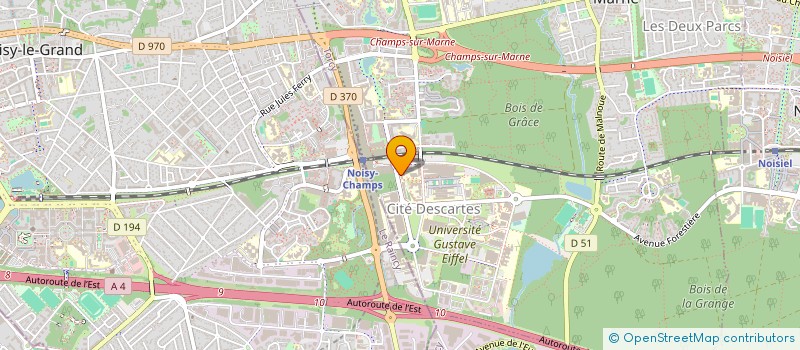 localisation de l'entreprise MADAME LATIFA RACHEDI  CHAMPS-SUR-MARNE