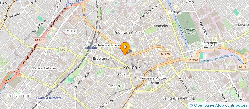 localisation de l'entreprise MADAME LATIFA TALLIH  ROUBAIX