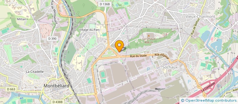 localisation de l'entreprise MADAME LATIFA ZETTOUTI  MONTBELIARD
