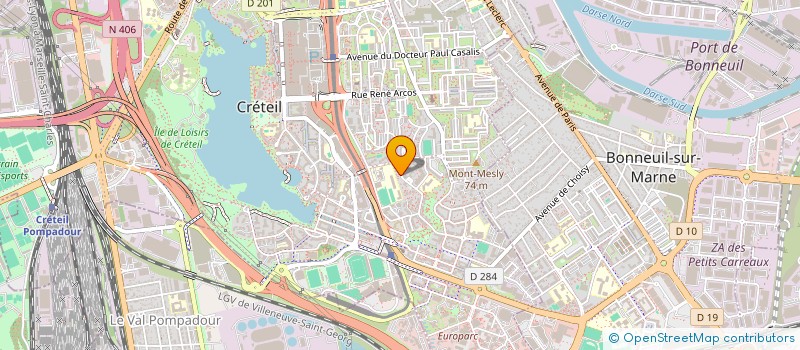 localisation de l'entreprise MADAME LATIFA ZRELLI  CRETEIL