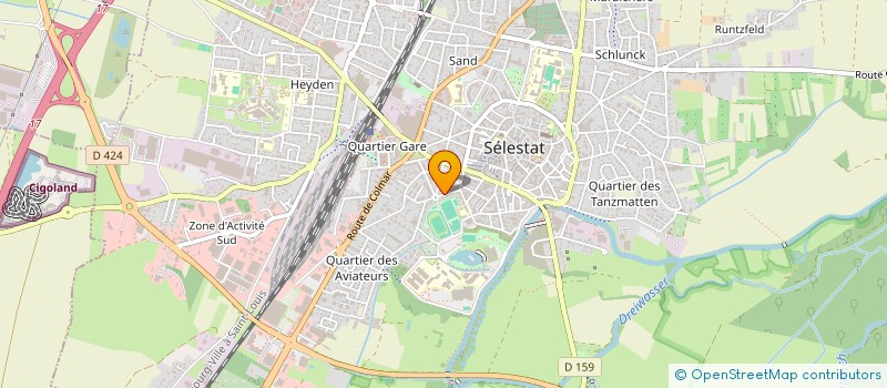 localisation de l'entreprise MADAME LATIFE MURAT à SELESTAT