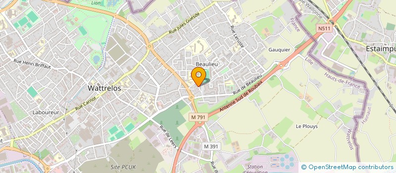 localisation de l'entreprise MADAME LATRA OULDLAZAZI  WATTRELOS