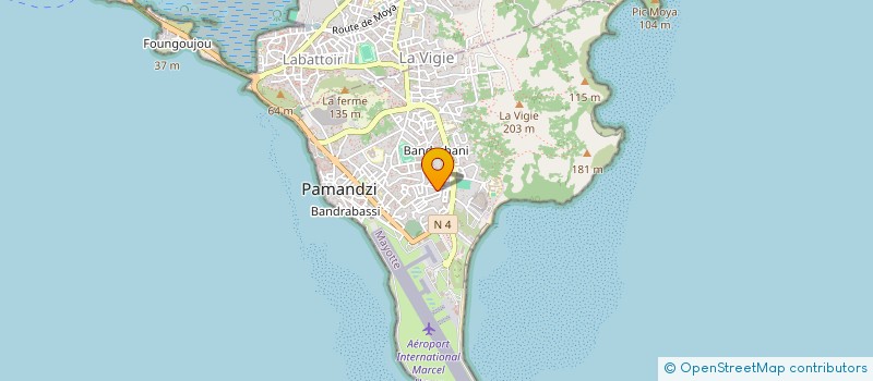 localisation de l'entreprise MADAME LATUFA ATTOUMANI HAOIDHI à PAMANDZI