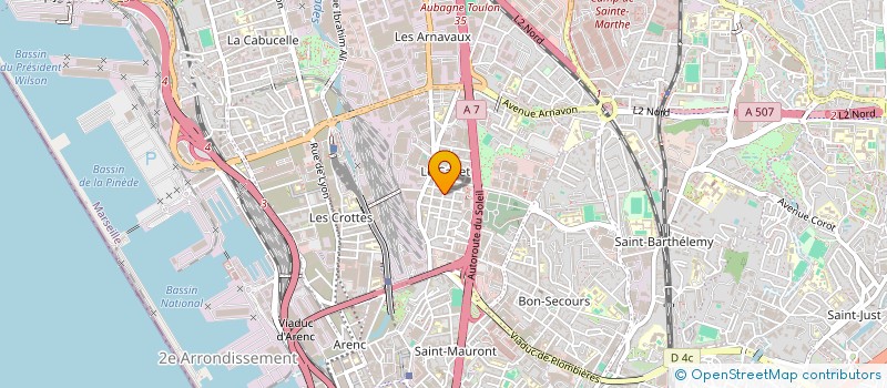 localisation de l'entreprise MADAME LATUFA MCHANI SAID  MARSEILLE