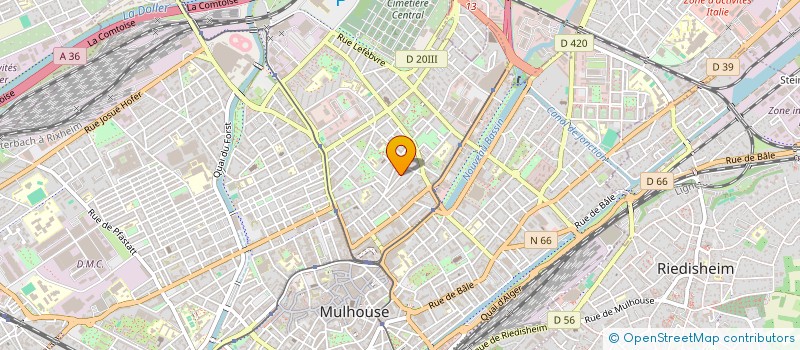 localisation de l'entreprise MADAME LAUDINE LAURORE  MULHOUSE