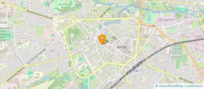 localisation de l'entreprise MADAME LAUGANE DUFAY à ARRAS