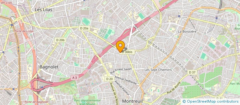 localisation de l'entreprise MADAME LAURA ACCIARI à MONTREUIL