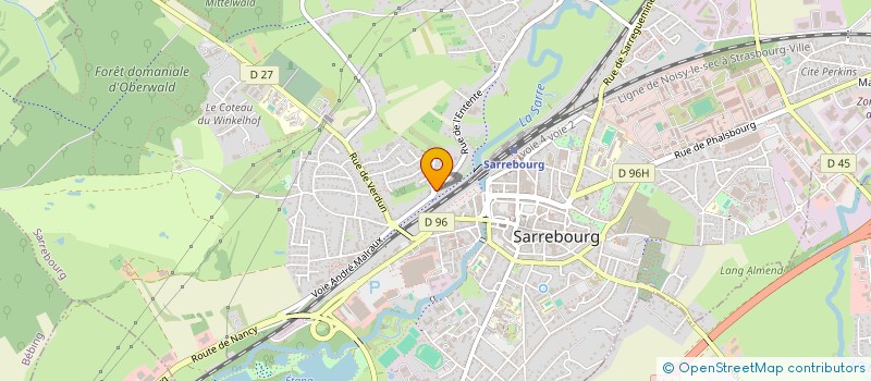 localisation de l'entreprise MADAME LAURA ADOLF  SARREBOURG