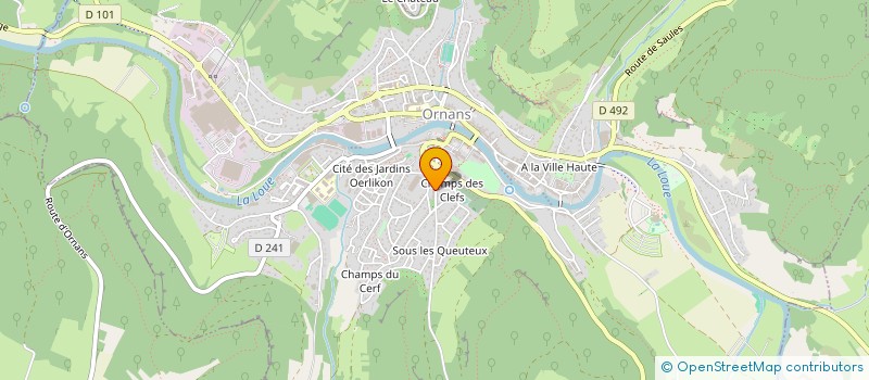 localisation de l'entreprise MADAME LAURA ALEM à ORNANS