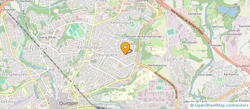 localisation de l'entreprise MADAME LAURA-ALEXANDRA NICOLAE à QUIMPER