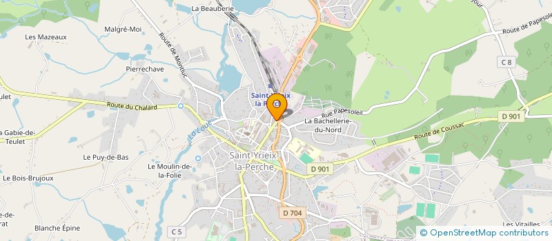 localisation de l'entreprise MADAME LAURA ARCOS à SAINT-YRIEIX-LA-PERCHE