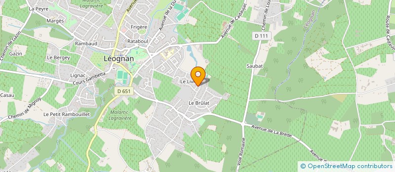 localisation de l'entreprise MADAME LAURA ARNAUD  LEOGNAN