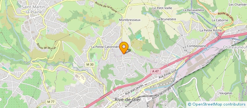 localisation de l'entreprise MADAME LAURA AUCLAIRE  RIVE-DE-GIER