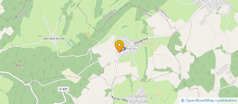 localisation de l'entreprise MADAME LAURA AUDIGER  CHAMESEY