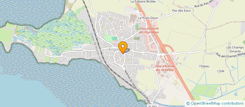localisation de l'entreprise MADAME LAURA AUGE  ANGOULINS