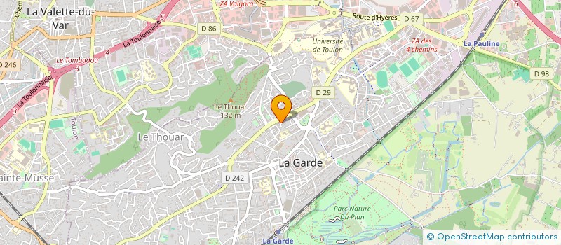 localisation de l'entreprise MADAME LAURA AUROUX  LA GARDE