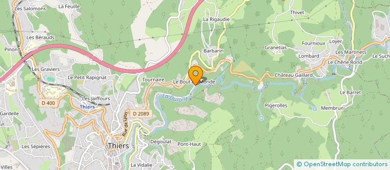 localisation de l'entreprise MADAME LAURA AUZANCE  THIERS