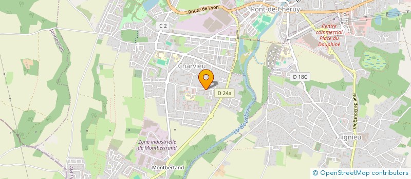 localisation de l'entreprise MADAME LAURA BALMON  CHARVIEU-CHAVAGNEUX