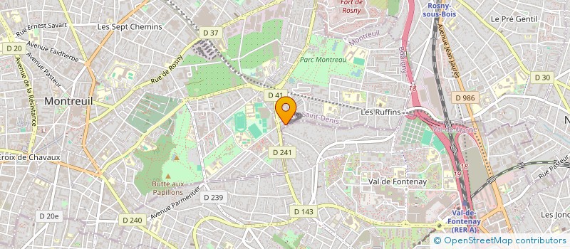 localisation de l'entreprise MADAME LAURA BARCELO MARTINEZ à MONTREUIL