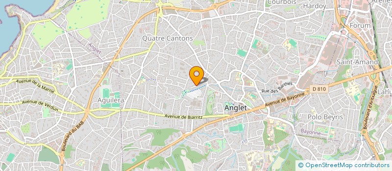 localisation de l'entreprise MADAME LAURA BARIL à ANGLET