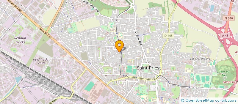 localisation de l'entreprise MADAME LAURA BARON  SAINT-PRIEST