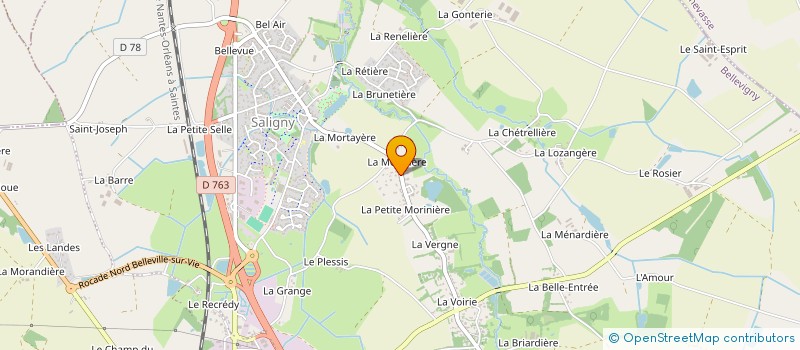 localisation de l'entreprise MADAME LAURA BARRETEAU  BELLEVIGNY