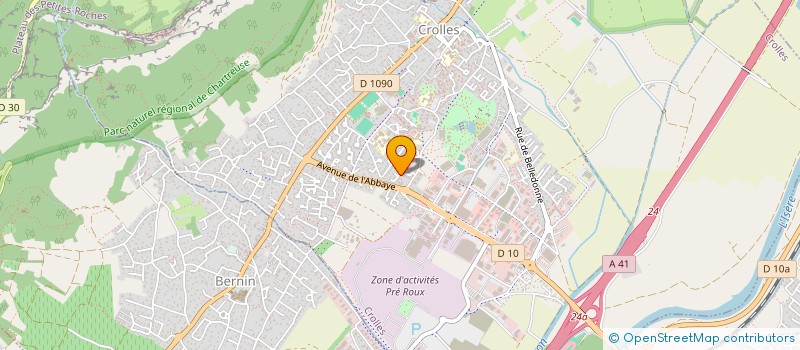 localisation de l'entreprise MADAME LAURA BASSAC  CROLLES