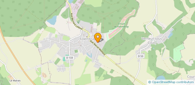 localisation de l'entreprise MADAME LAURA BATON  FOLEMBRAY