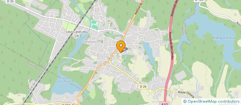 localisation de l'entreprise MADAME LAURA BAUD  ONDRES