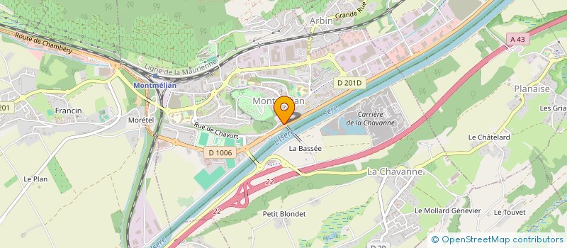 localisation de l'entreprise MADAME LAURA BAUDE  MONTMELIAN