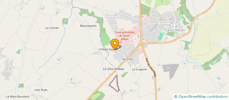 localisation de l'entreprise MADAME LAURA BAUDET à SAINT-ALBAN