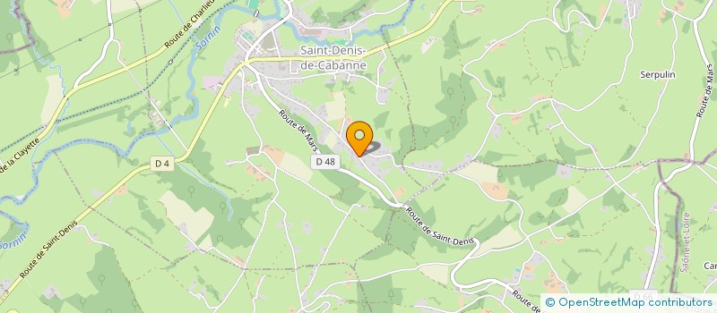 localisation de l'entreprise MADAME LAURA BAUDRION  SAINT-DENIS-DE-CABANNE