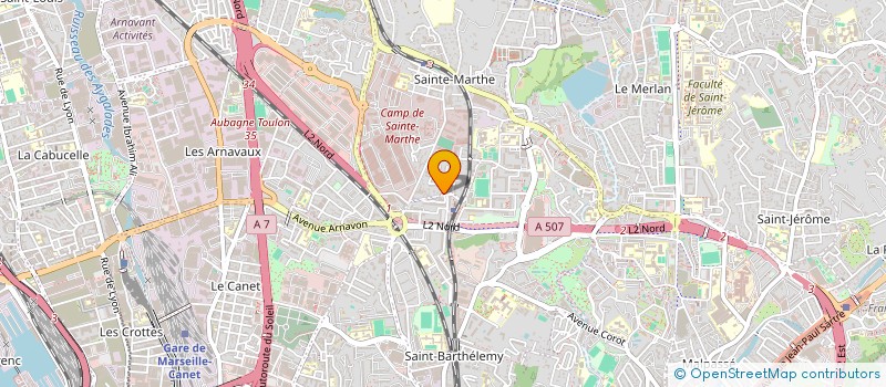 localisation de l'entreprise MADAME LAURA BAUDUIN à MARSEILLE