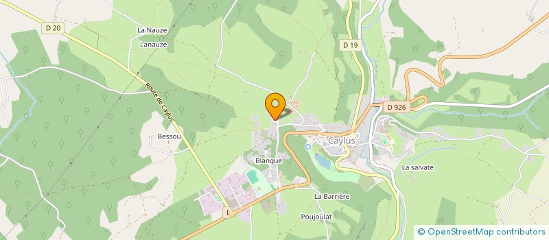 localisation de l'entreprise MADAME LAURA BEDEL à CAYLUS
