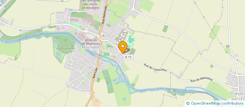 localisation de l'entreprise MADAME LAURA BEDU  MASNIERES