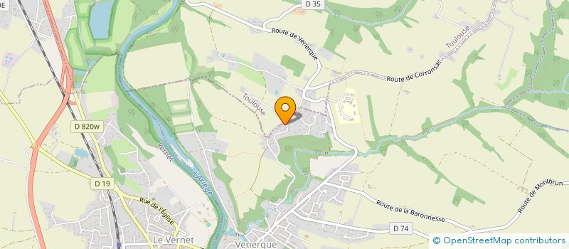 localisation de l'entreprise MADAME LAURA BEGUE à VENERQUE