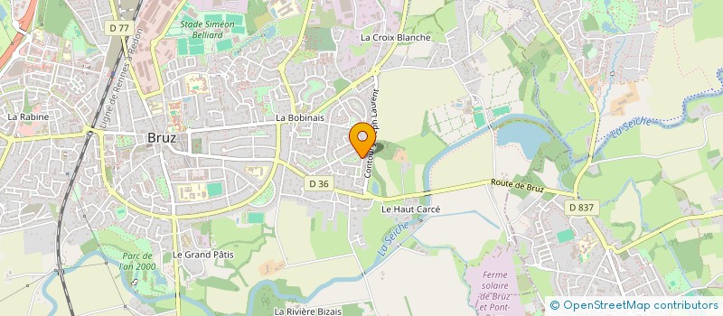 localisation de l'entreprise MADAME LAURA BELLEC à BRUZ