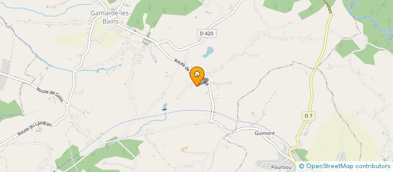 localisation de l'entreprise MADAME LAURA BEN AMOUSSI à GAMARDE-LES-BAINS