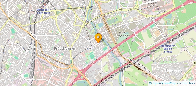 localisation de l'entreprise MADAME LAURA BENESTAN à MONTPELLIER
