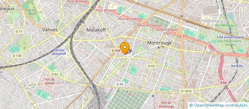 localisation de l'entreprise MADAME LAURA BENHAMOU  MONTROUGE