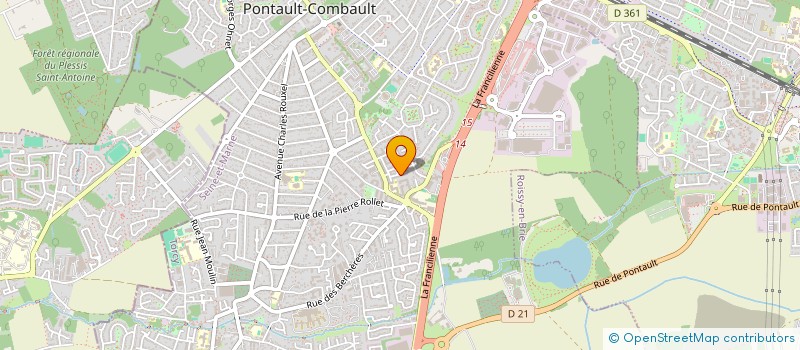 localisation de l'entreprise MADAME LAURA BENIME à PONTAULT-COMBAULT