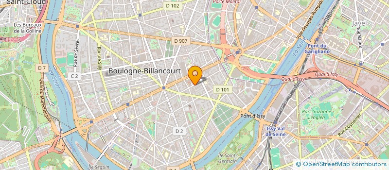 localisation de l'entreprise MADAME LAURA BENOIT  BOULOGNE-BILLANCOURT