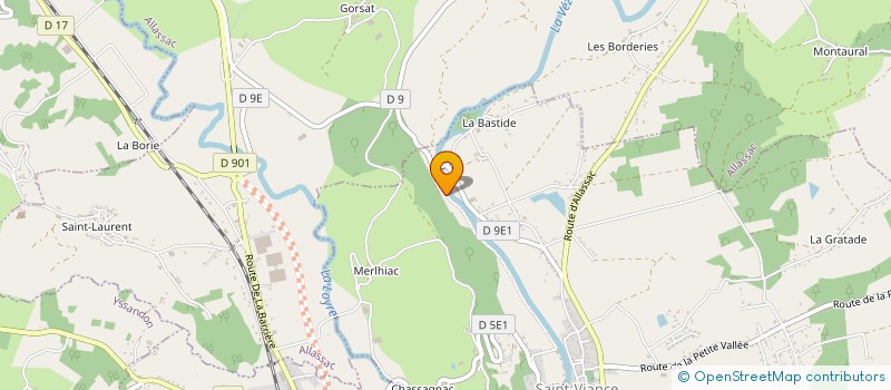 localisation de l'entreprise MADAME LAURA BERNARD  SAINT-VIANCE