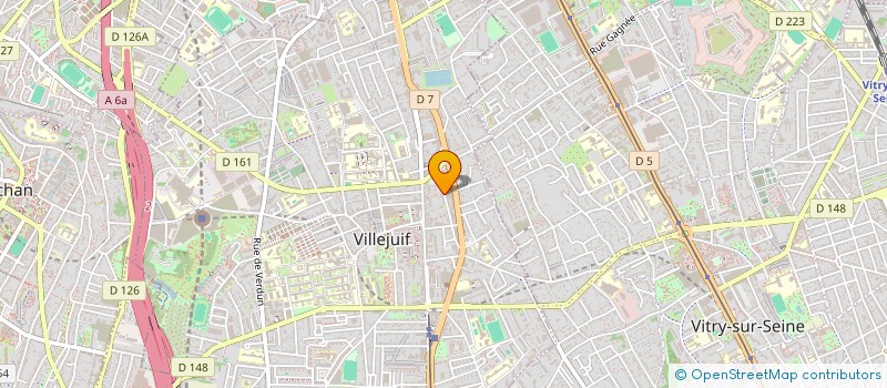 localisation de l'entreprise MADAME LAURA BERNARDOT  VILLEJUIF