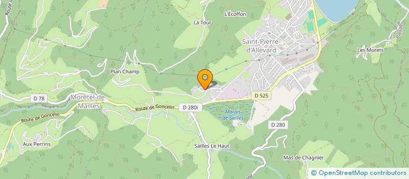 localisation de l'entreprise MADAME LAURA BERSOT  CRETS EN BELLEDONNE