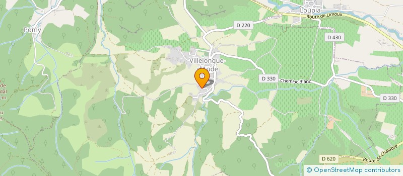 localisation de l'entreprise MADAME LAURA BERTIN  VILLELONGUE-D'AUDE