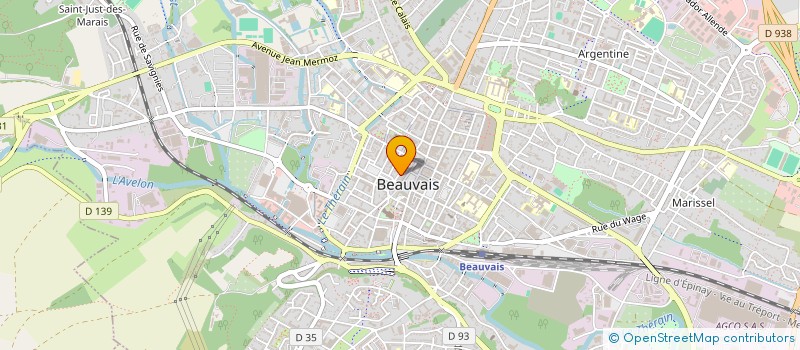 localisation de l'entreprise MADAME LAURA BERTIN  BEAUVAIS