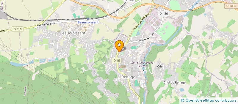 localisation de l'entreprise MADAME LAURA BERTOCCHI  RENAGE