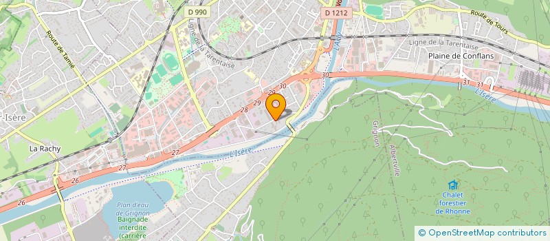 localisation de l'entreprise MADAME LAURA BESSON  ALBERTVILLE